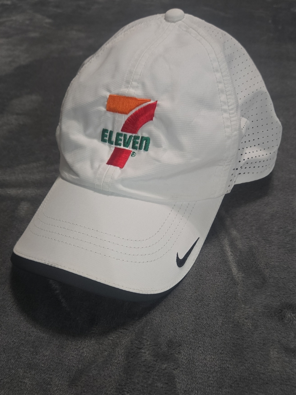2021 Golf  Hat White 7 Eleven Nike Mesh Baseball Cap Hat Adjustable Size